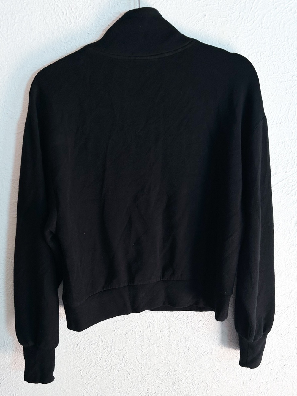 Varley Davidson Sweatshirt 1/4 Zip Cropped Black Small - Picture 6 of 6